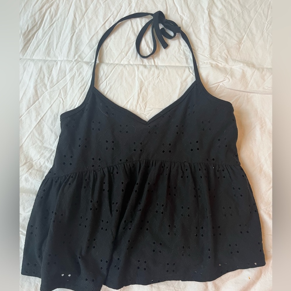 Black Halter Top